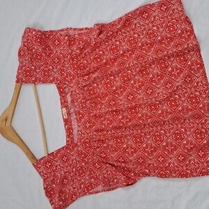 Hollister Flutter Sleeve Blouse | Boho Bandana Vibe | Size M